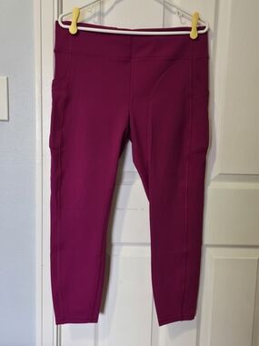LULULEMON Invigorate 23" High-Rise Crop, Size 14, Magenta Purple, NWOT